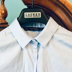 Zara Light Blue Button Down Shirt